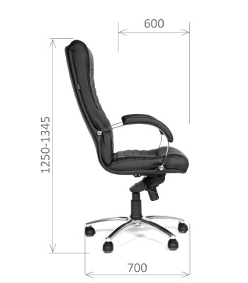 Компьютерное кресло CHAIRMAN 480 Экокожа премиум черная в Копейске - изображение 2